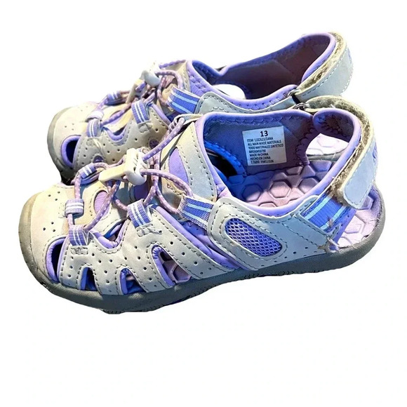 Khombu Youth Girls Sport Sandals Dana Grey / Purple Size 13 - Picture 1 of 7